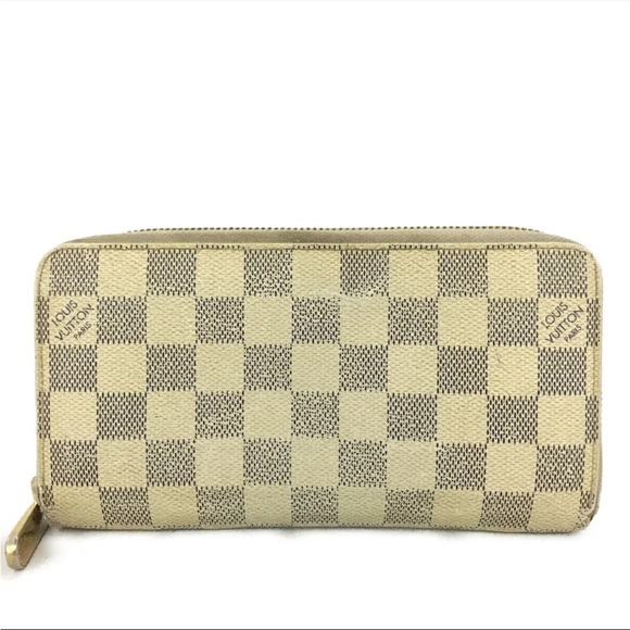Louis Vuitton Damier Azur Zippy Zip Around Long Wallet Purse - Picture 1 of 8